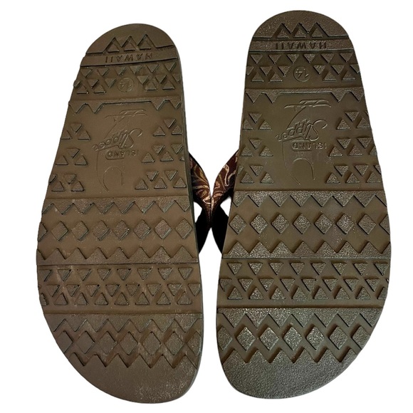 NWT Mens Hawaiian Flip Flop Sandals Mokulua by Island Slipper From Hawaii Sz 14 - Picture 4 of 8